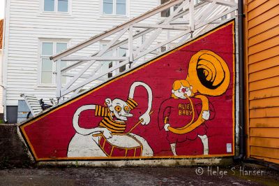 Streetart.
Keywords: Flekkefjord_by